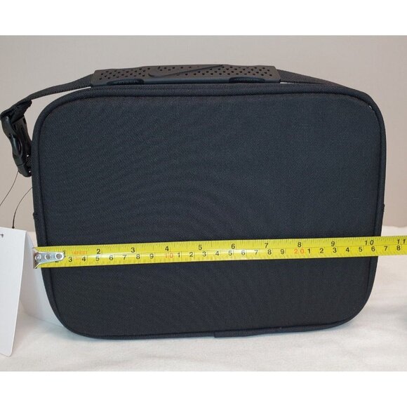 Nike Lunch Box Futura Insulated Hard Shell 4L Black Rainbow Logo Swoosh School - Picture 6 of 8